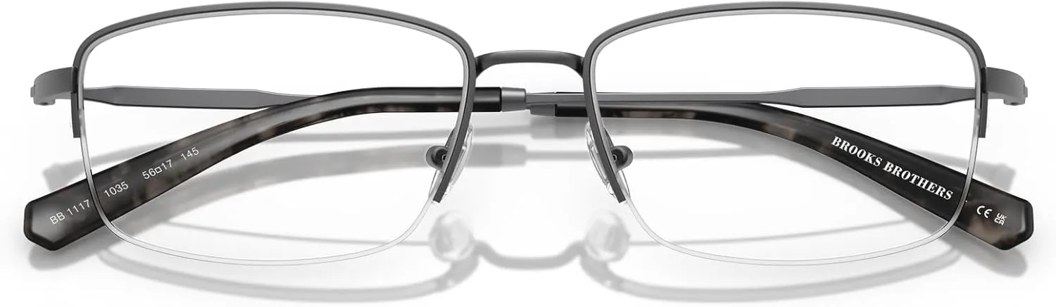 Brooks Brothers Men's Bb1117 Oval Prescription Eyewear Frames