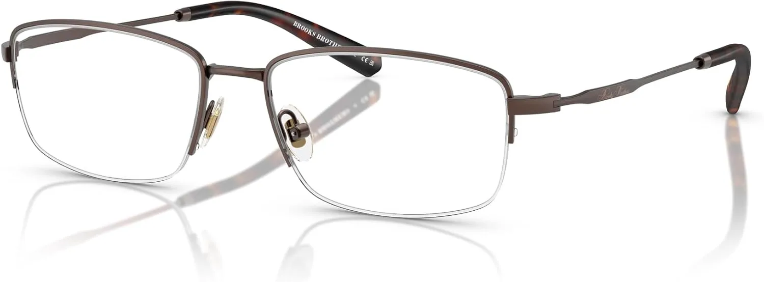 Brooks Brothers Men's Bb1117 Oval Prescription Eyewear Frames