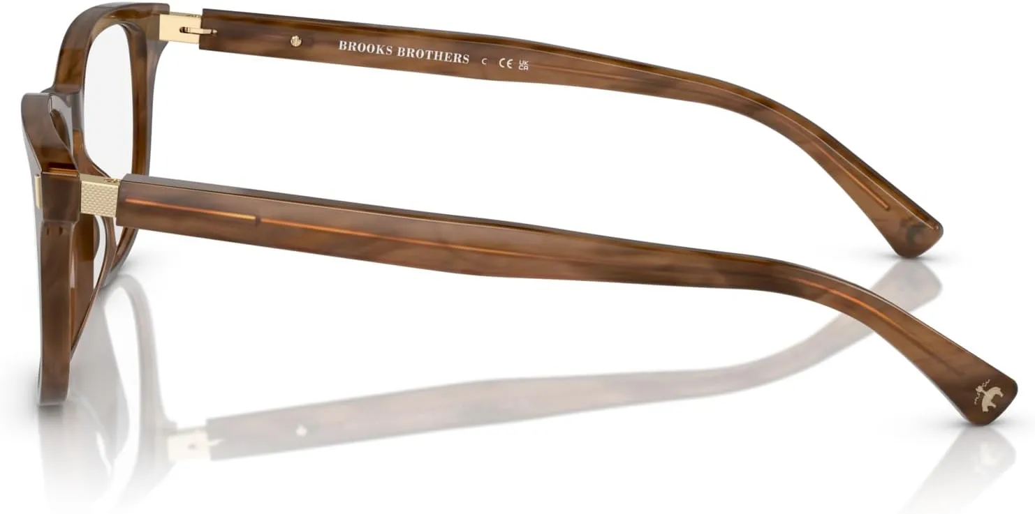 Brooks Brothers Mens BB2060u Universal Fit Rectangular Prescription Eyewear Frames