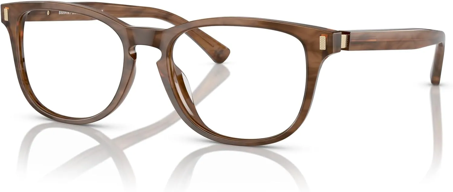 Brooks Brothers Mens BB2060u Universal Fit Rectangular Prescription Eyewear Frames