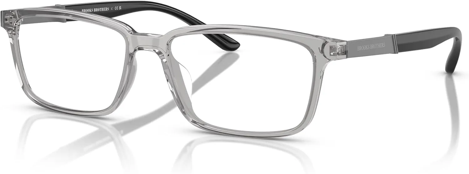 Brooks Brothers Men's Bb2070u Universal Fit Rectangular Prescription Eyewear Frames