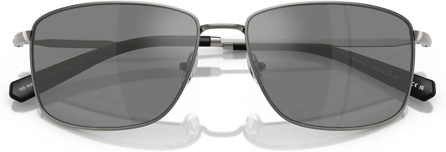 Brooks Brothers Men's Bb4069 Rectangular Sunglasses