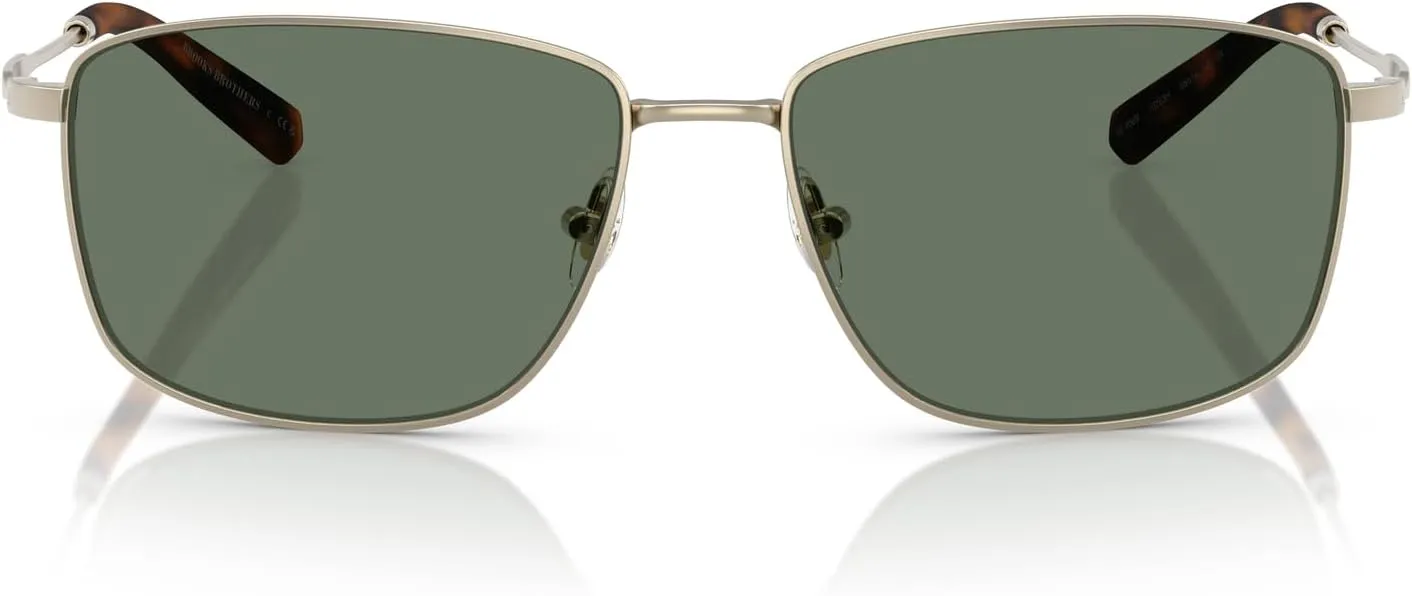 Brooks Brothers Men's Bb4069 Rectangular Sunglasses