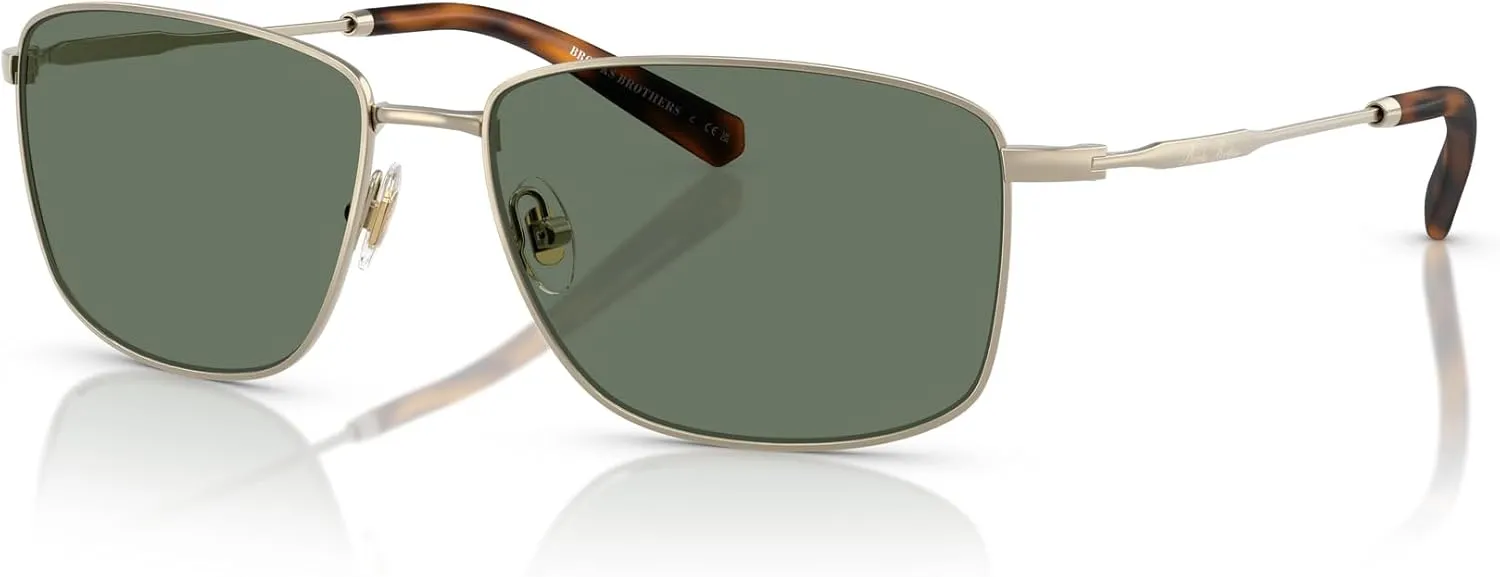 Brooks Brothers Men's Bb4069 Rectangular Sunglasses