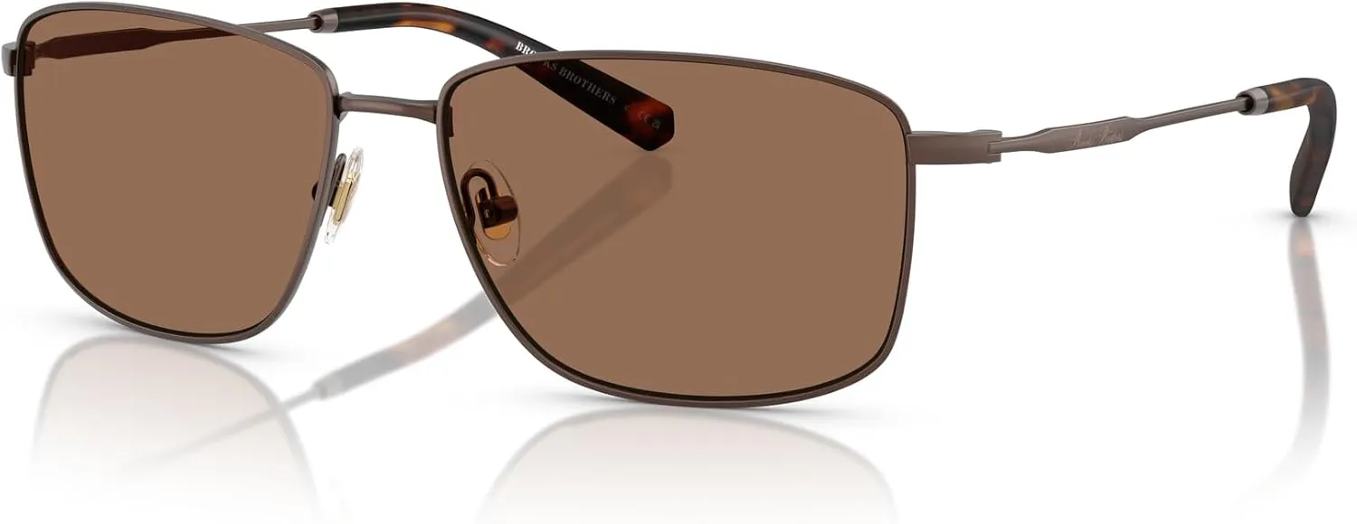 Brooks Brothers Men's Bb4069 Rectangular Sunglasses