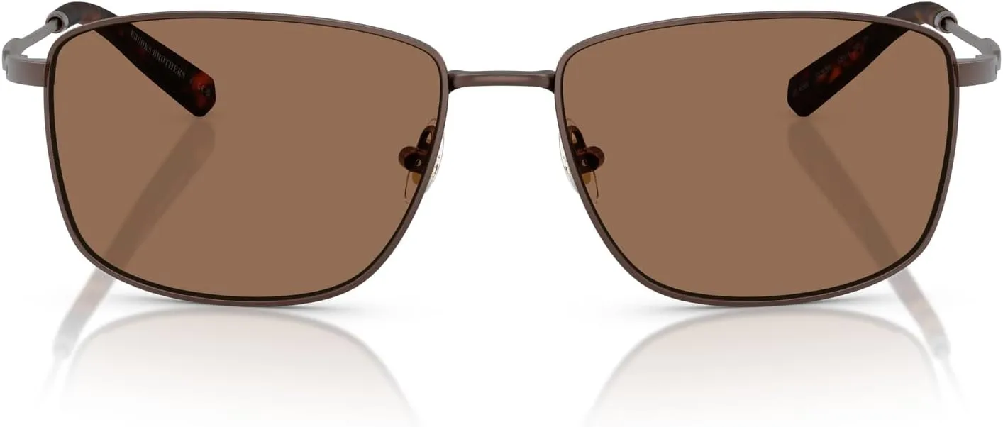 Brooks Brothers Men's Bb4069 Rectangular Sunglasses