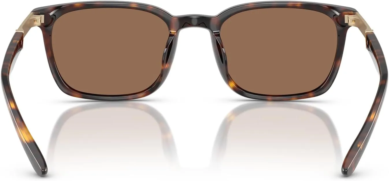 Brooks Brothers Men's Bb5054u Universal Fit Rectangular Sunglasses