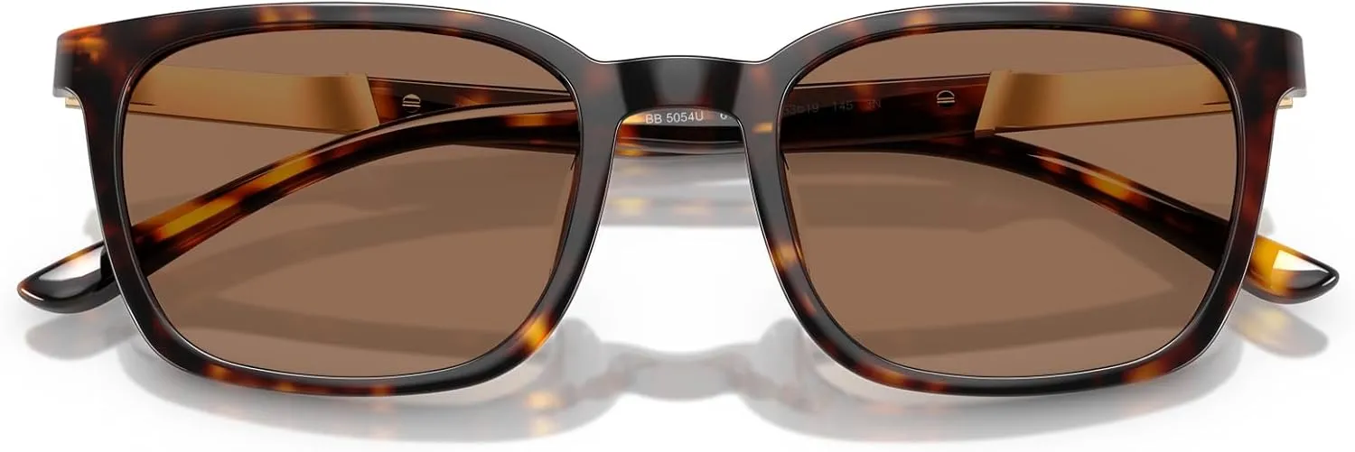 Brooks Brothers Men's Bb5054u Universal Fit Rectangular Sunglasses