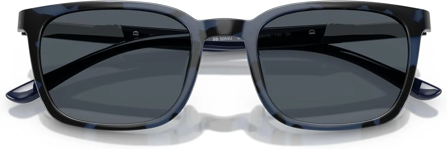 Brooks Brothers Men's Bb5054u Universal Fit Rectangular Sunglasses
