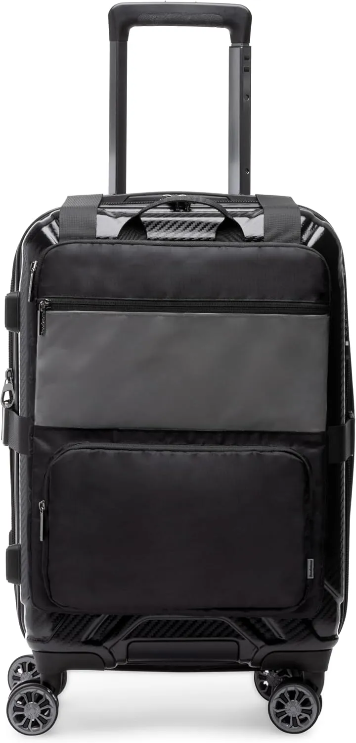 Brookstone Luggage Carry On Harness - Travel Accessories Bag with Storage Pockets - Carry On Luggage With Laptop Compartment