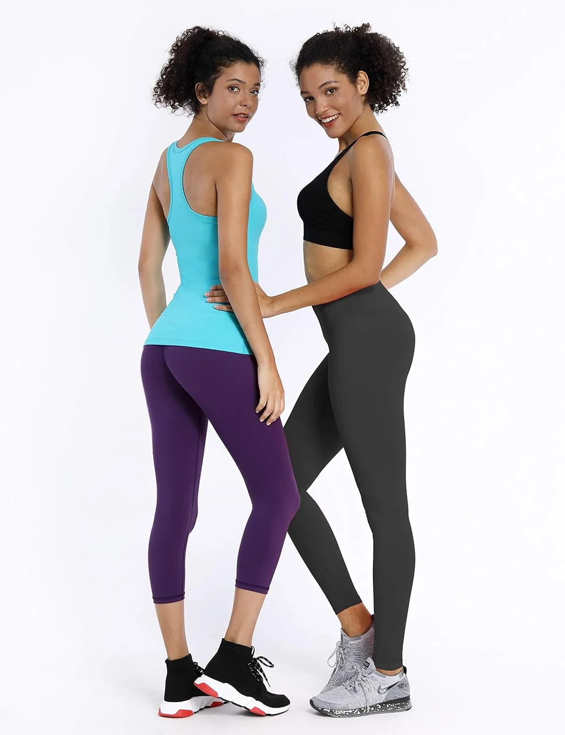BUBBLELIME 25"/26"/27"/28" Basic/Super High Waist/Embossed Pattern Yoga Pants Running Workout Leggings Tummy Control