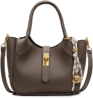 Bucket Bags for Women Crossbody Top Handle Bag Elegant Hobo Handbag Tote Purse Faux Leather Shoulder Bag with Zipper