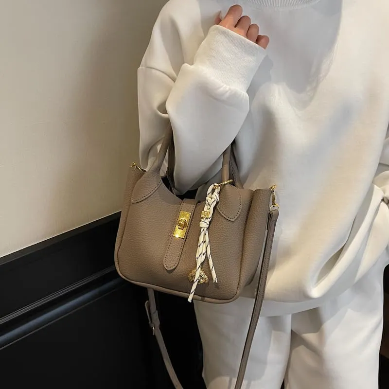 Bucket Bags for Women Crossbody Top Handle Bag Elegant Hobo Handbag Tote Purse Faux Leather Shoulder Bag with Zipper