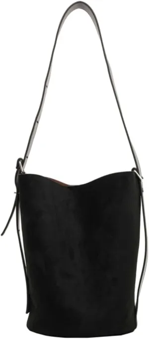 Bucket Bags Purse for Women Matte Leather Shoulder Bag Vintage Hobo Bag Crossbody Bag Slouchy Tote Handbag