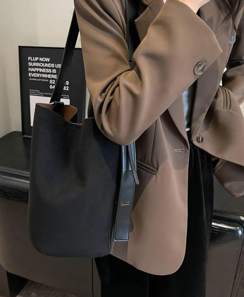 Bucket Bags Purse for Women Matte Leather Shoulder Bag Vintage Hobo Bag Crossbody Bag Slouchy Tote Handbag