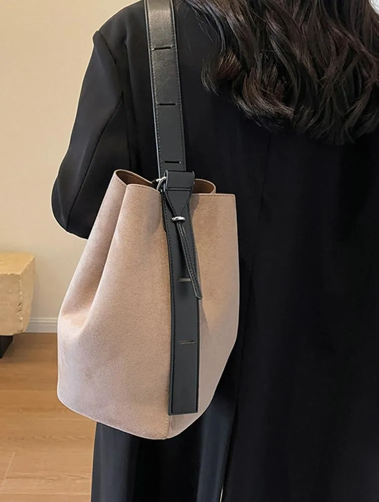 Bucket Bags Purse for Women Matte Leather Shoulder Bag Vintage Hobo Bag Crossbody Bag Slouchy Tote Handbag