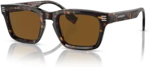 BURBERRY BE4403 Rectangle Sunglasses for Men   BUNDLE With Designer iWear Complimentary Eyewear Kit