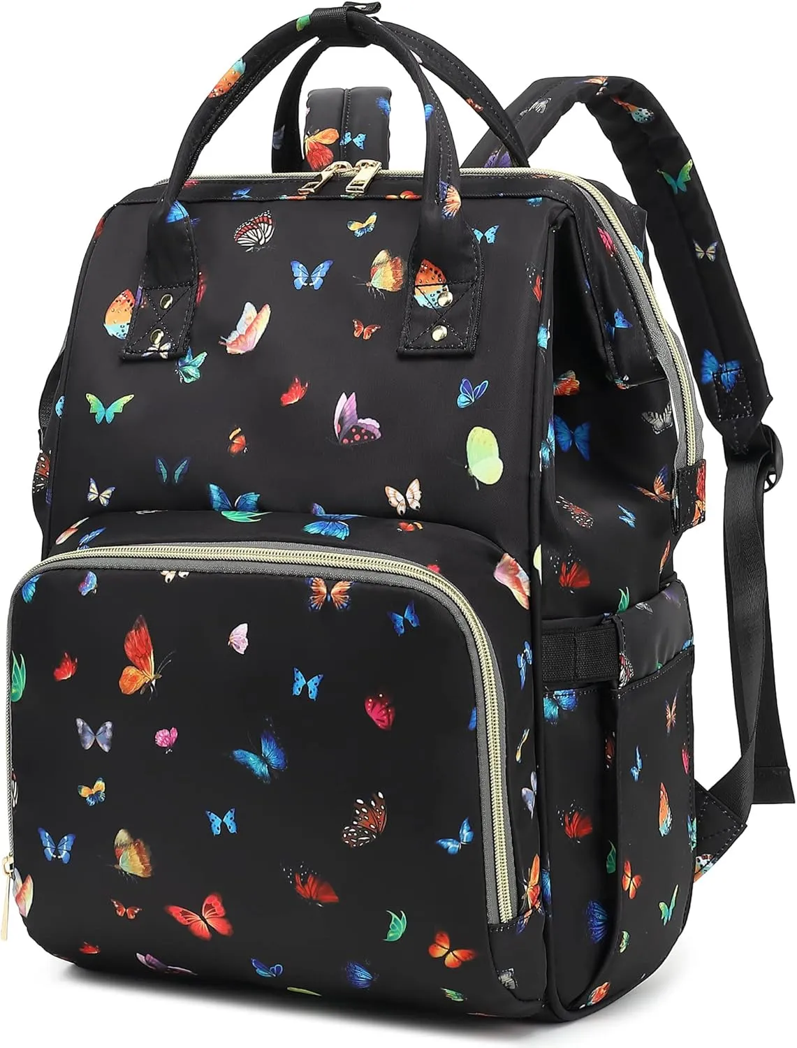Butterfly Laptop Backpack for Women Men, 15.6 inch College School Backpack Bookbag for Work/School/Travel/Business