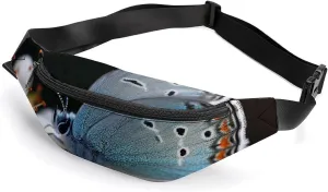 Butterfly Lingering on Flower Fanny Pack for Women Men Waist Bag Waterproof Belt Bag with Adjustable Strap