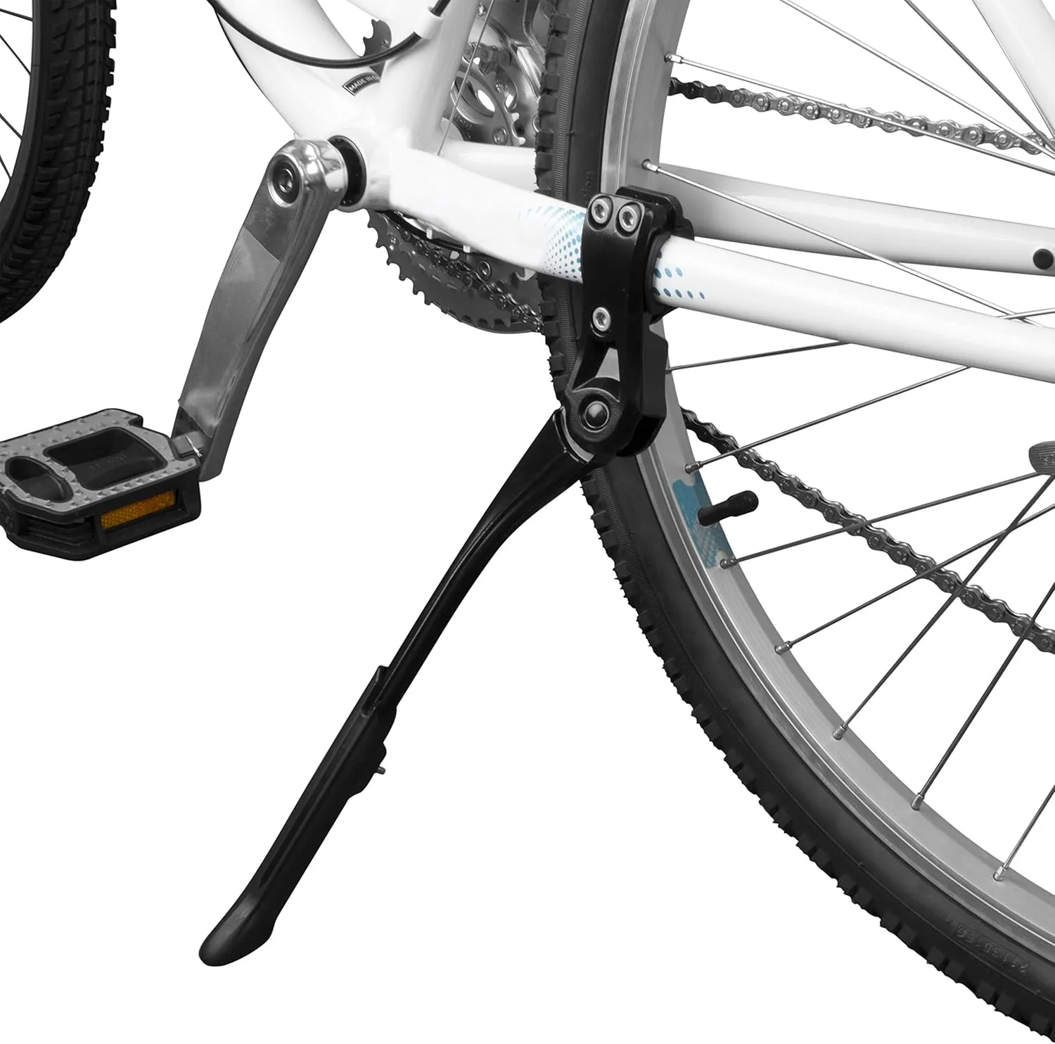 BV Bike Kickstand - Alloy Adjustable Height Rear Side Bicycle Kick Stand, for 24" - 28" Mountain Bike/Road Bike/BMX/MTB