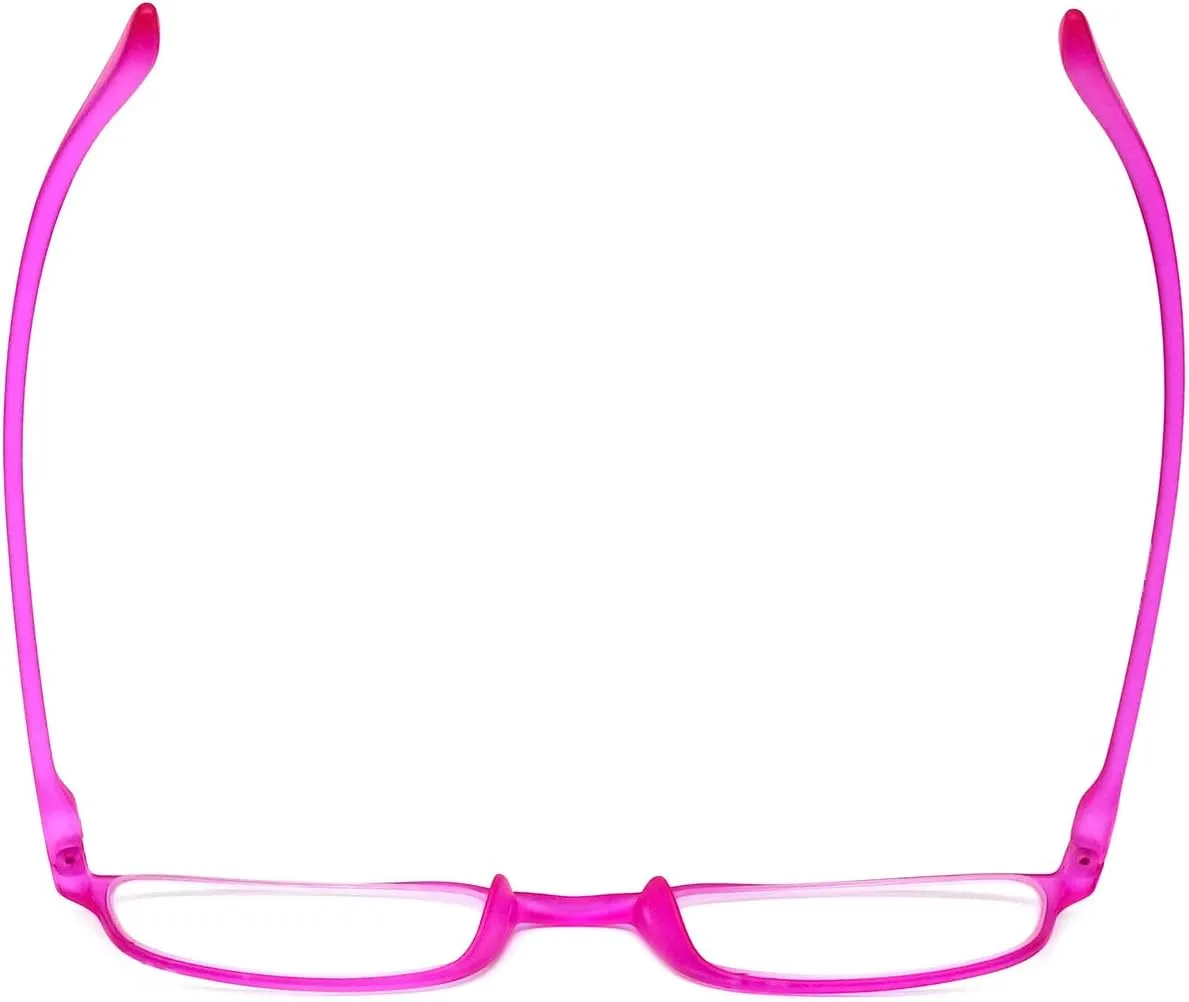 Calabria 718 Flexie Oval Reading Glasses Men/Women Bendable Single Power Readers Flexible Lightweight Durable TR 90 Frame