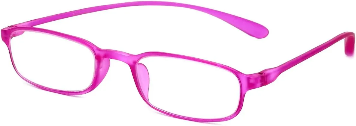 Calabria 718 Flexie Oval Reading Glasses Men/Women Bendable Single Power Readers Flexible Lightweight Durable TR 90 Frame
