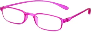 Calabria 718 Flexie Oval Reading Glasses Men/Women Bendable Single Power Readers Flexible Lightweight Durable TR 90 Frame