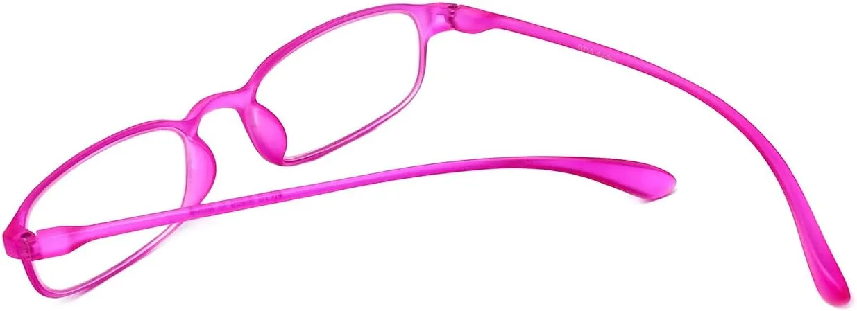 Calabria 718 Flexie Oval Reading Glasses Men/Women Bendable Single Power Readers Flexible Lightweight Durable TR 90 Frame