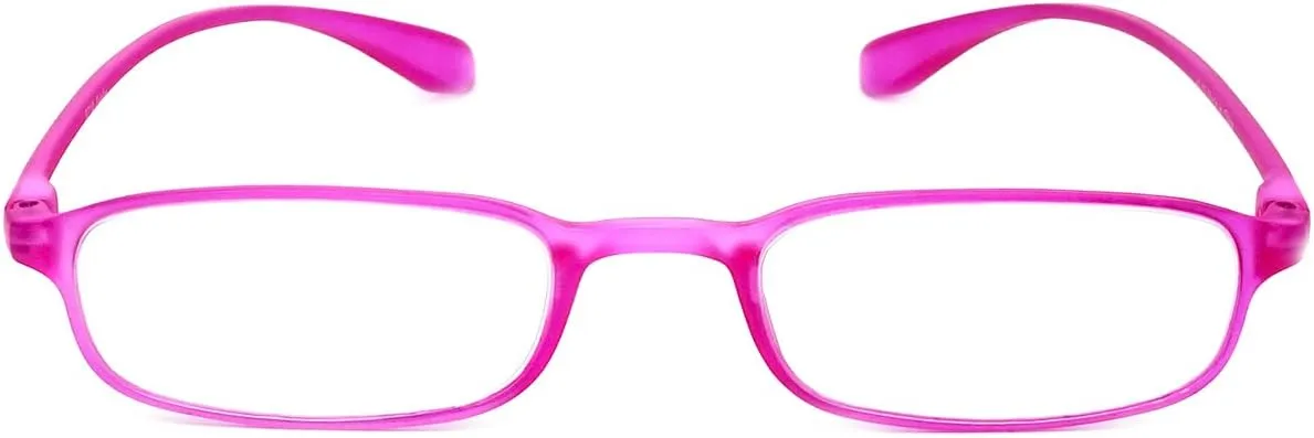Calabria 718 Flexie Oval Reading Glasses Men/Women Bendable Single Power Readers Flexible Lightweight Durable TR 90 Frame