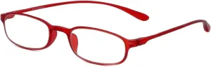 Calabria 718 Flexie Oval Reading Glasses Men/Women Bendable Single Power Readers Flexible Lightweight Durable TR 90 Frame