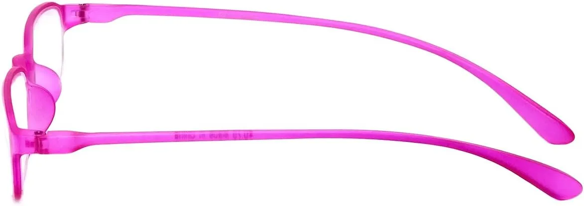 Calabria 718 Flexie Oval Reading Glasses Men/Women Bendable Single Power Readers Flexible Lightweight Durable TR 90 Frame