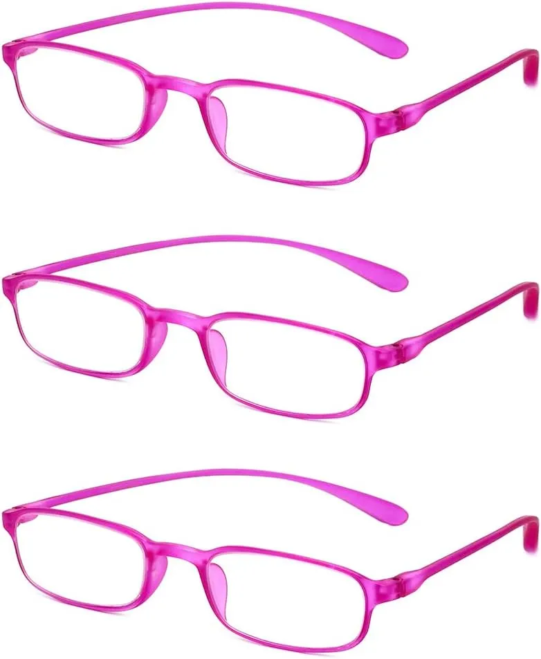 Calabria 718 Flexie Oval Reading Glasses Men/Women Bendable Single Power Readers Flexible Lightweight Durable TR 90 Frame