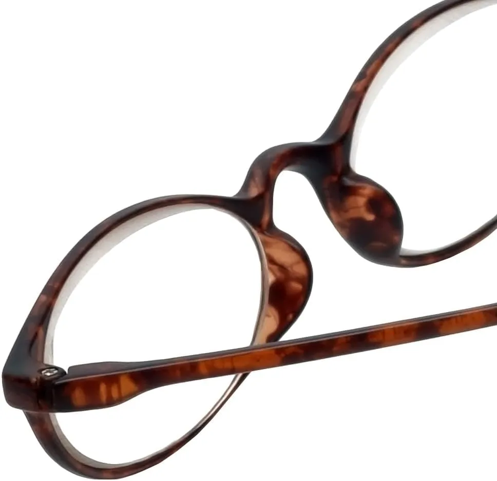 Calabria 719 Flexie Oval Flexible Reading Glasses Men Women Trendy Bendable Readers Lightweight TR 90 Frame Durable Eyeglass
