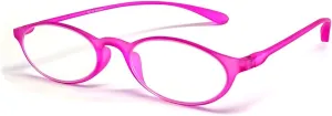 Calabria 719 Flexie Oval Flexible Reading Glasses Men Women Trendy Bendable Readers Lightweight TR 90 Frame Durable Eyeglass