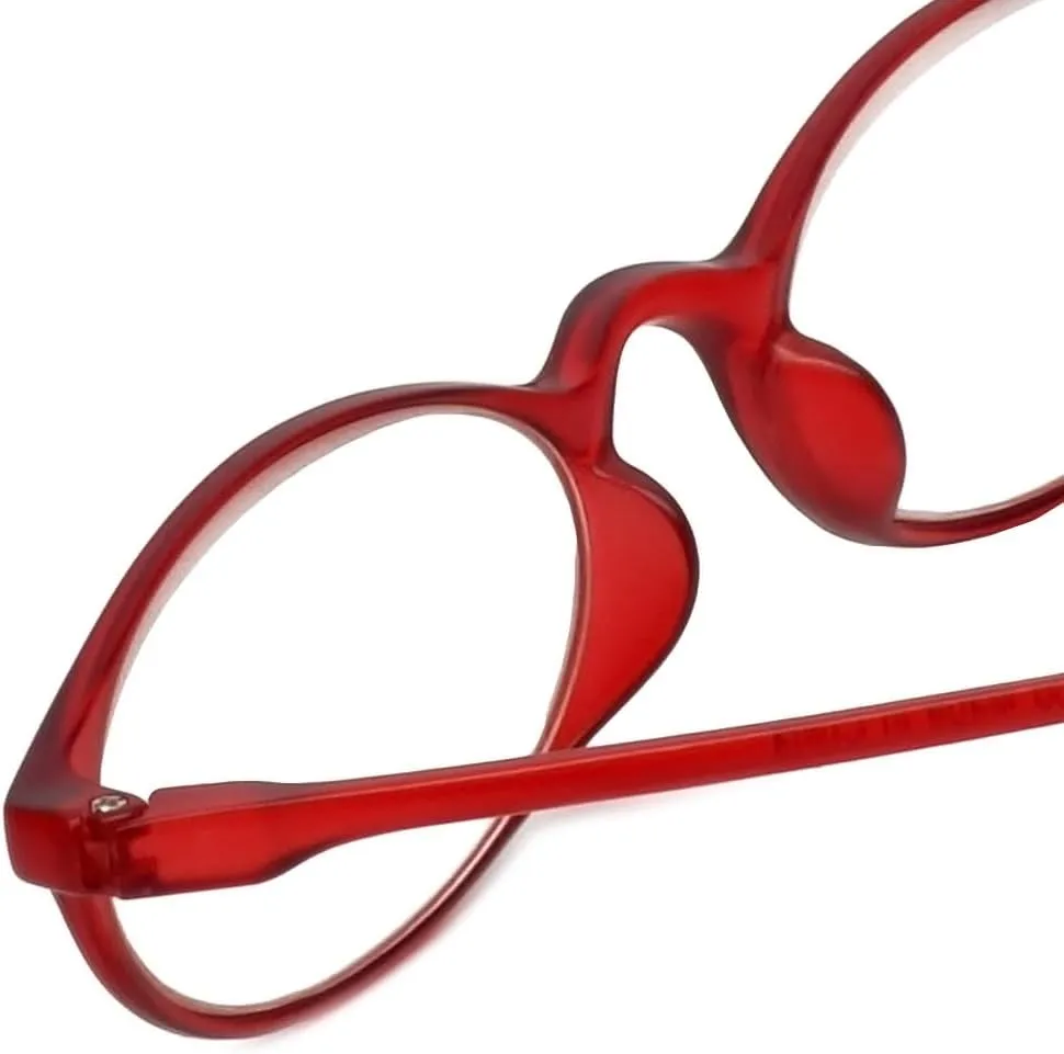 Calabria 719 Flexie Oval Flexible Reading Glasses Men Women Trendy Bendable Readers Lightweight TR 90 Frame Durable Eyeglass
