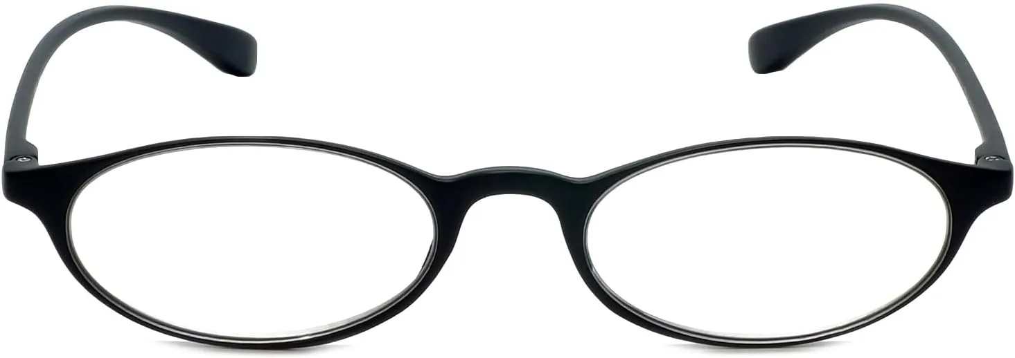 Calabria 719 Flexie Oval Flexible Reading Glasses Men Women Trendy Bendable Readers Lightweight TR 90 Frame Durable Eyeglass