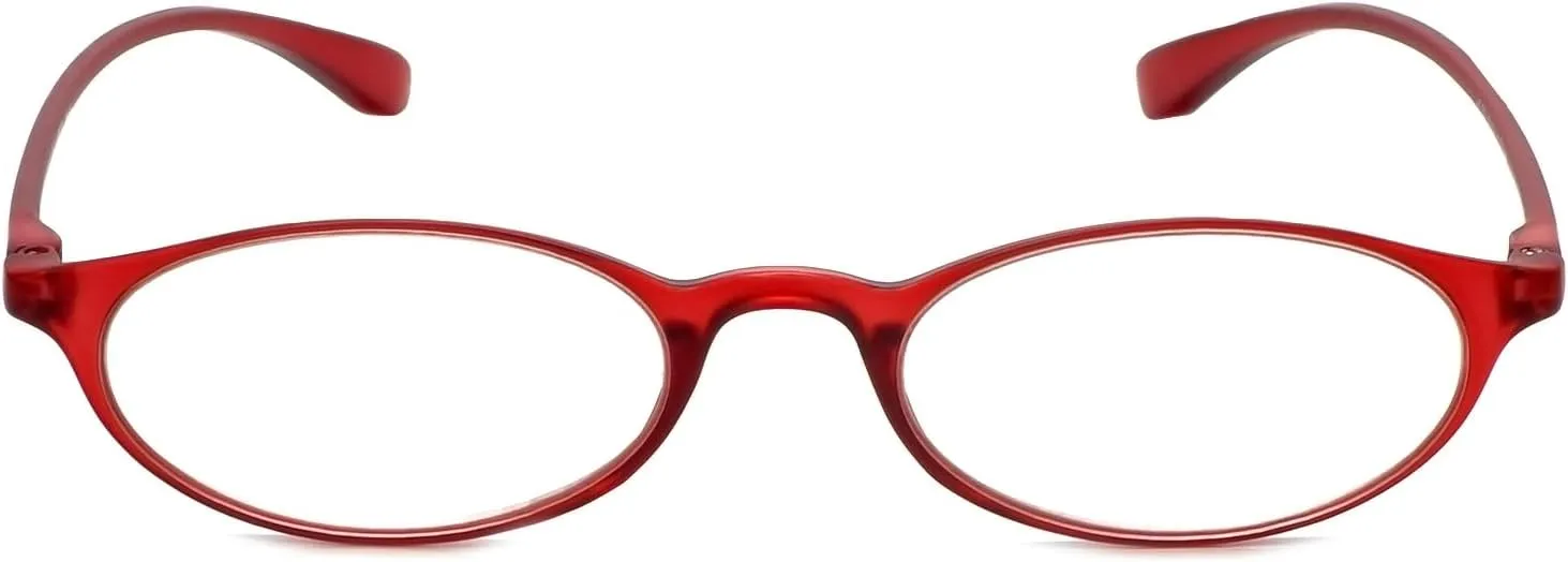 Calabria 719 Flexie Oval Flexible Reading Glasses Men Women Trendy Bendable Readers Lightweight TR 90 Frame Durable Eyeglass