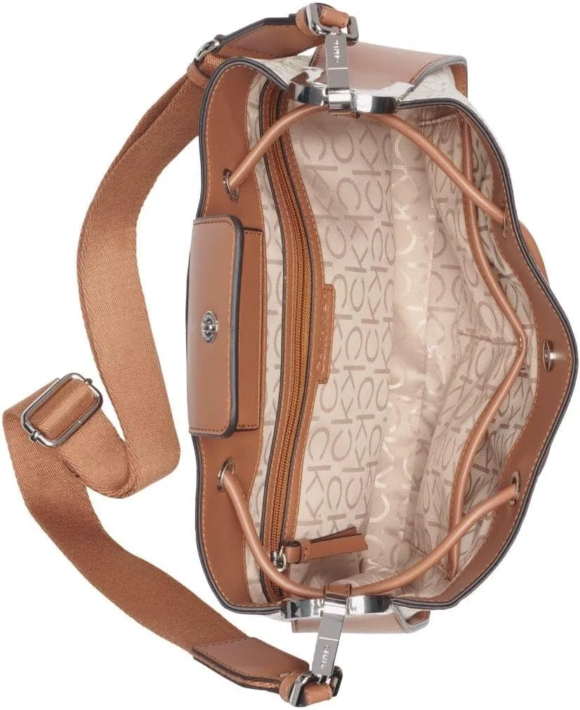 Calvin Klein Fay Drawstring Adjustable Hobo