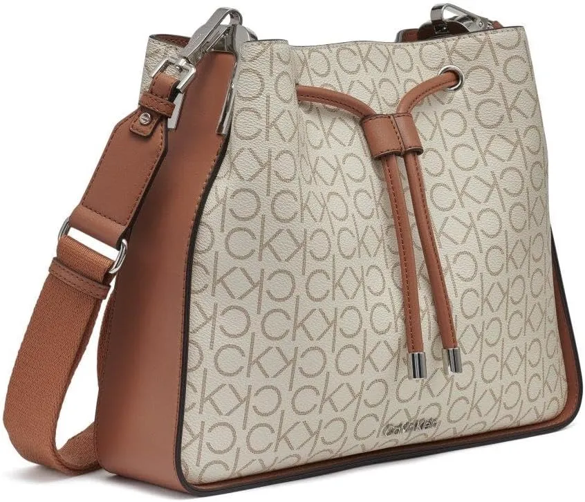 Calvin Klein Fay Drawstring Adjustable Hobo