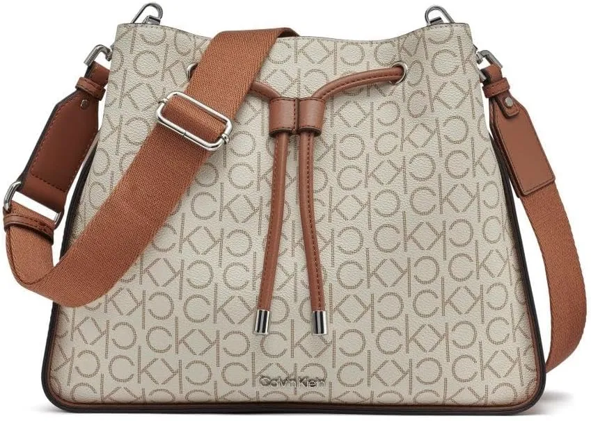 Calvin Klein Fay Drawstring Adjustable Hobo