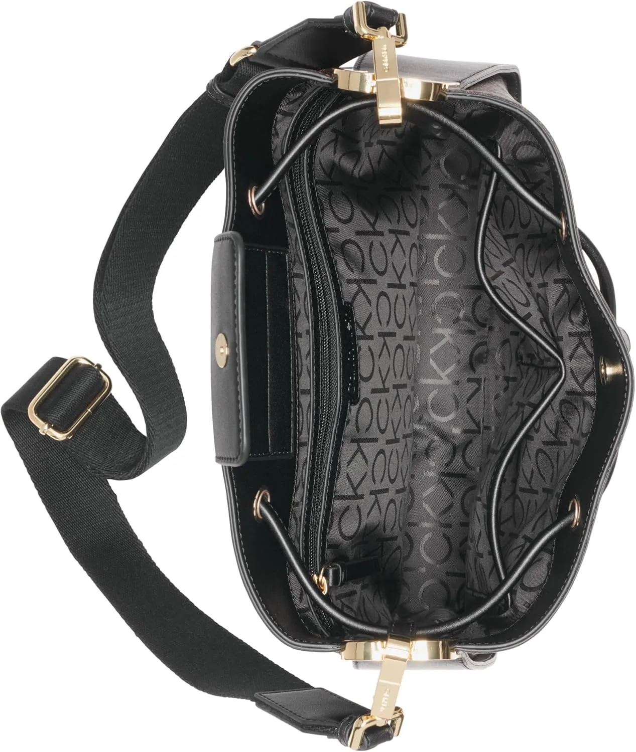 Calvin Klein Fay Drawstring Adjustable Hobo