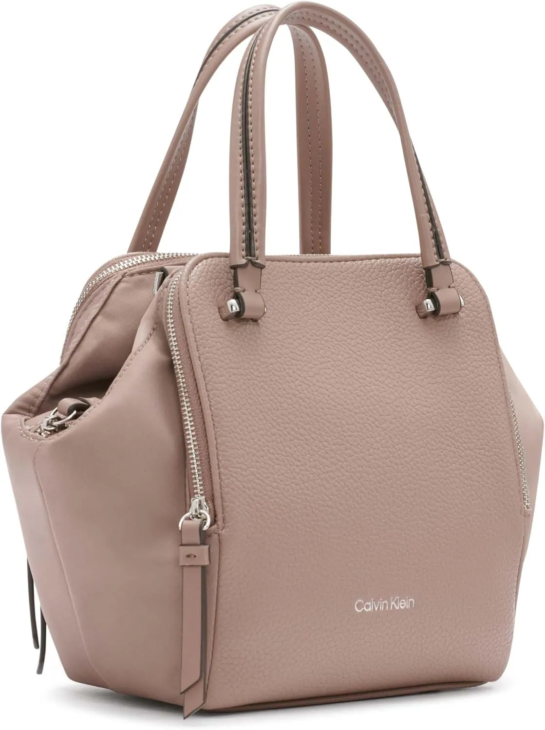 Calvin Klein Marble Triple Compartment Mini Satchel Crossbody