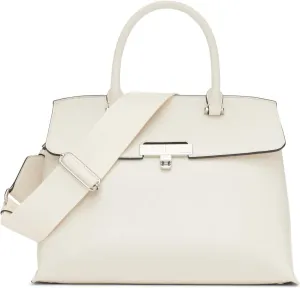 Calvin Klein Women's Becky Turn Lock Satchel – 2 in 1, Vegan Leather, 3 Pockets