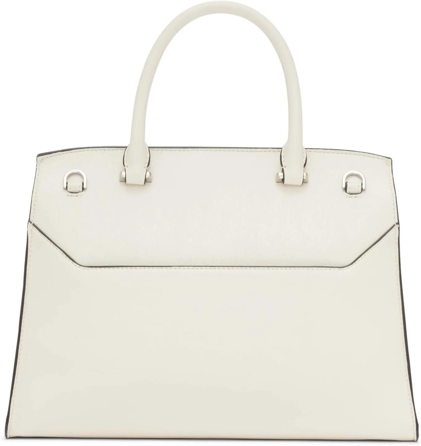 Calvin Klein Women's Becky Turn Lock Satchel – 2 in 1, Vegan Leather, 3 Pockets