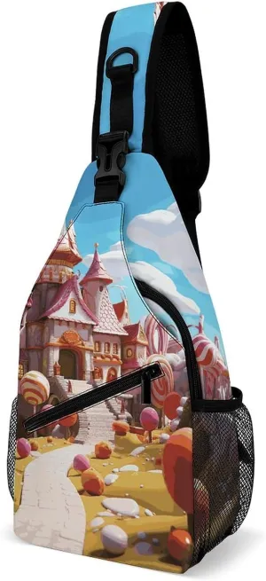 Candyland Sling Bag Crossbody Bags Cross Body Bag Fanny Packs Chest Bags Sling Purses for Travel