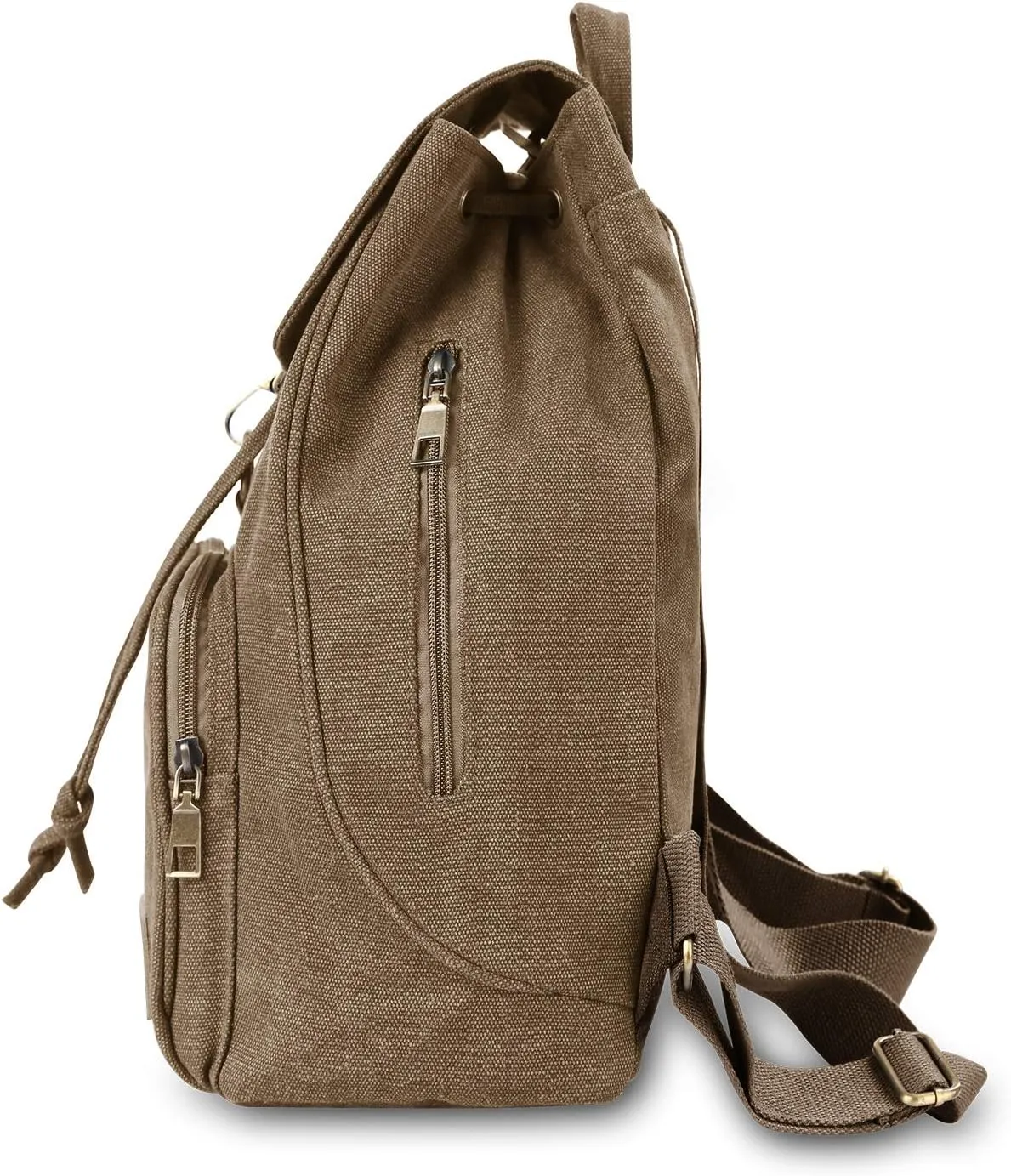 Canvas Fashion Backpacks Purse Casual Outdoor Shopping Daypacks Sports Rucksack Hiking Travel Multipurpose Bag Coffee