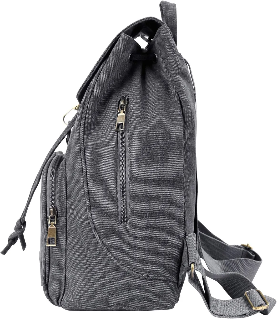 Canvas Fashion Backpacks Purse Casual Outdoor Shopping Daypacks Sports Rucksack Hiking Travel Multipurpose Bag Gray