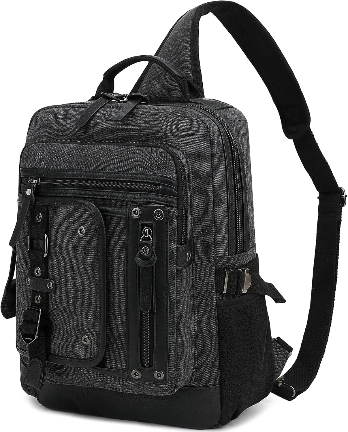 Canvas Messenger Bag Retro Sling Backpack Crossbody Satchel