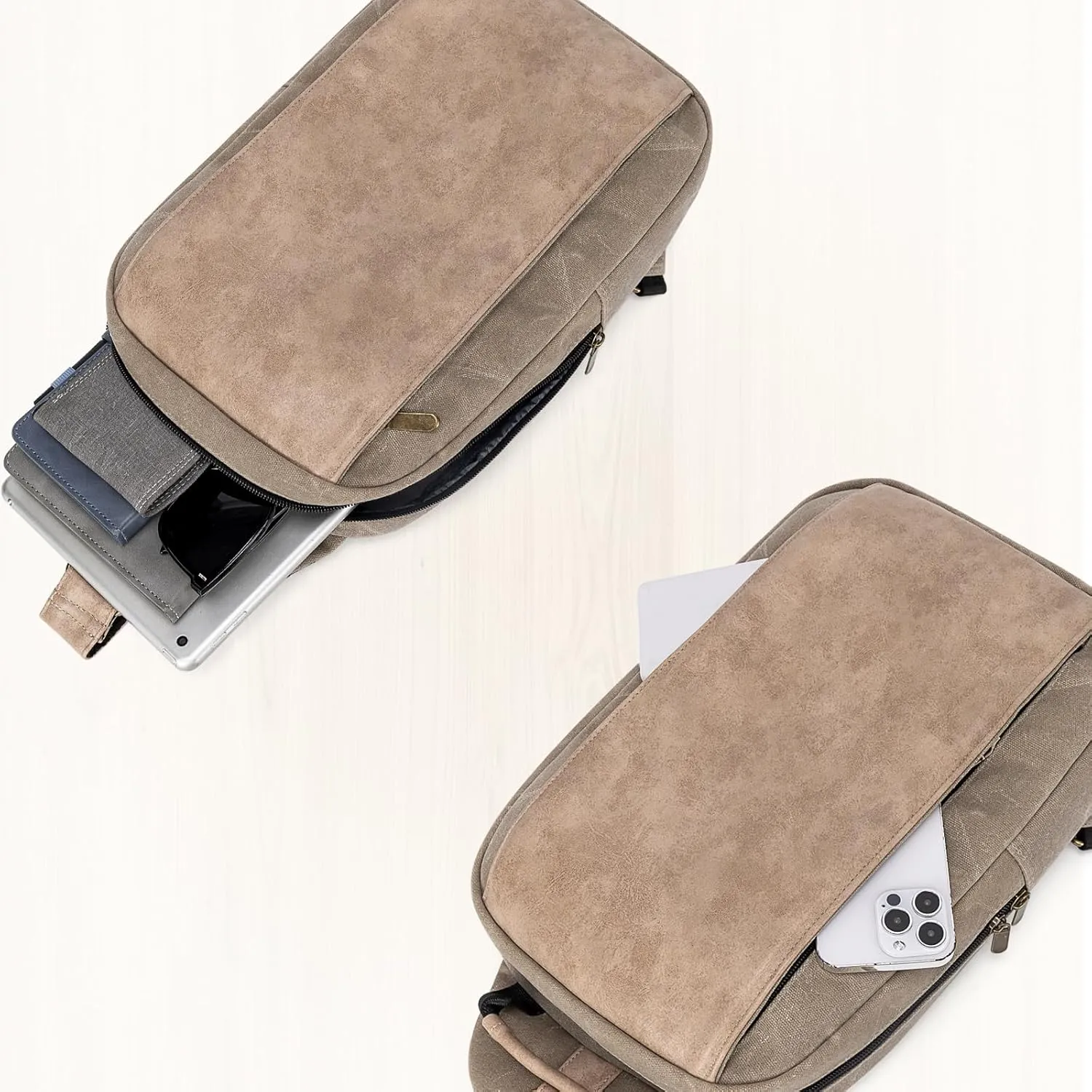 Canvas Messenger Bag Sling Bag Crossbody Shoulder Bag for Men Women Travel Work Satchel Bags