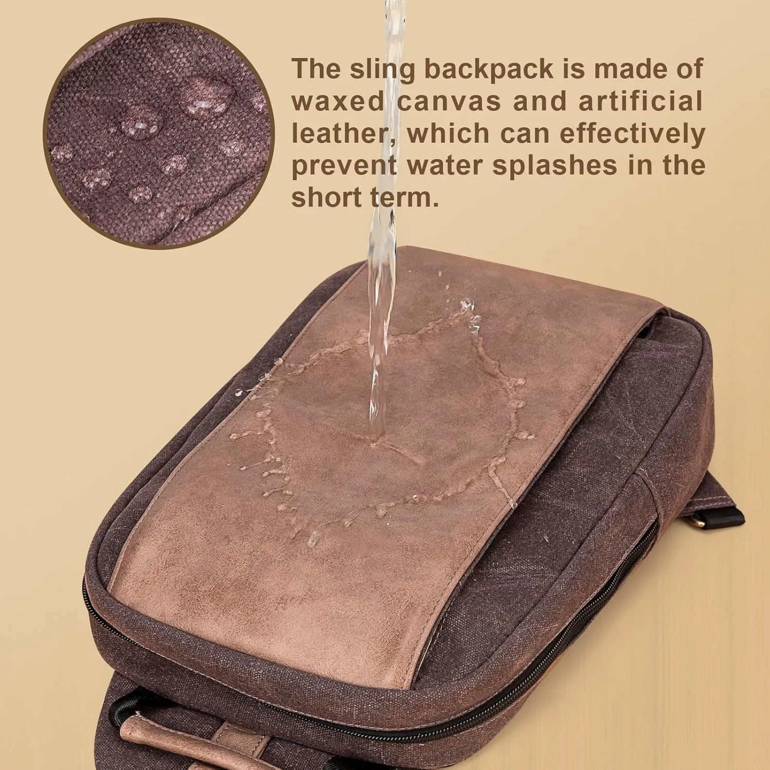 Canvas Messenger Bag Sling Bag Crossbody Shoulder Bag for Men Women Travel Work Satchel Bags